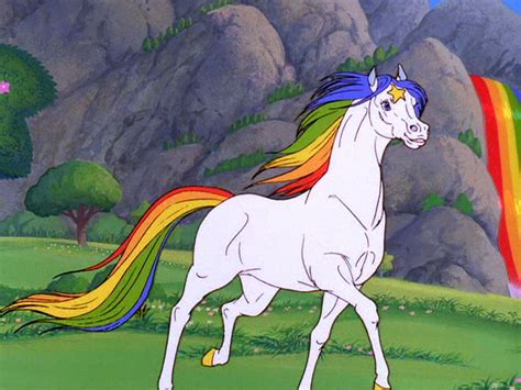 The Dark Princess snatches Spectra, the sole source of light. . Rainbow brite horse